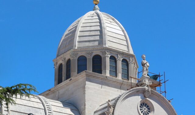 The dome of the Cathedral of St James in Šibenik